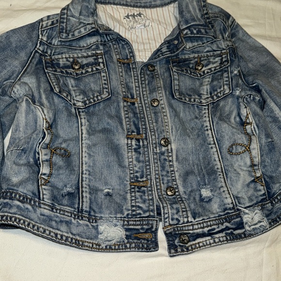 Distressed Jean Jacket - Picture 3 of 4